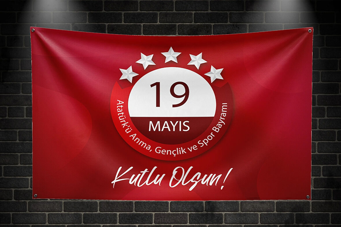 19 Mayıs Vinil Branda Baskı  150x100 model:03