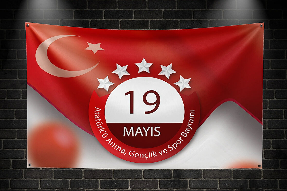 19 Mayıs Vinil Branda Baskı  150x100 model:04