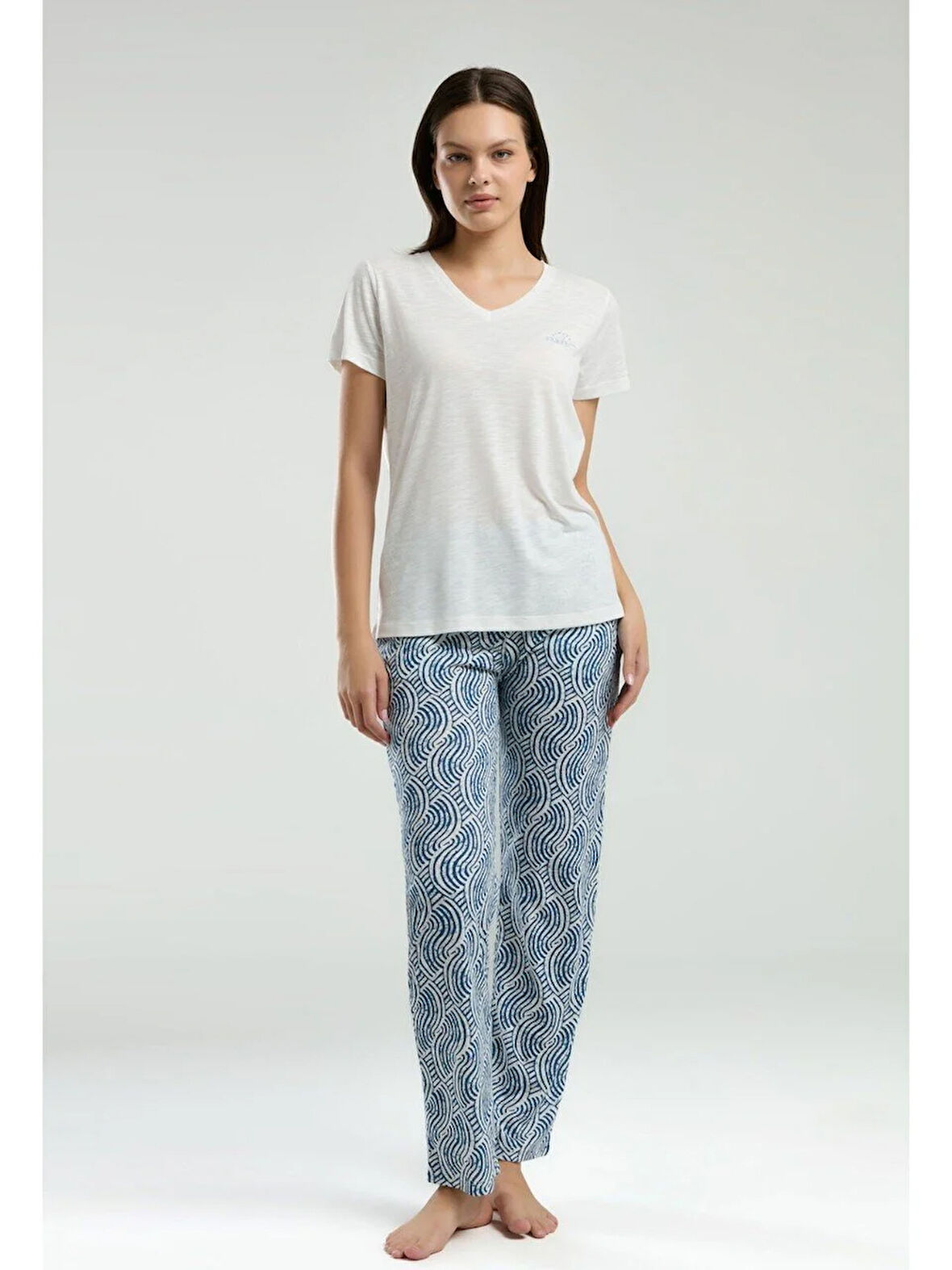 Kadın Kısa Kol Pijama Takım-3209