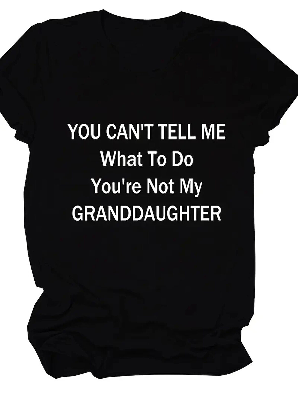 20/1 Penye Compack Baskılı Oversize Kısa Kol Bisiklet Yaka T-shirt - Siyah