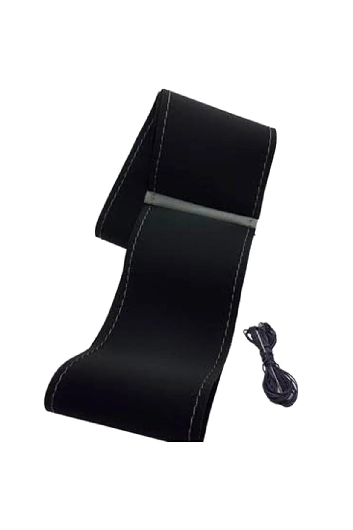 Opel Corsa A Uyumlu Alkantara Nubuk Dikmeli Direksiyon Kılıfı Gri Yüzüklü