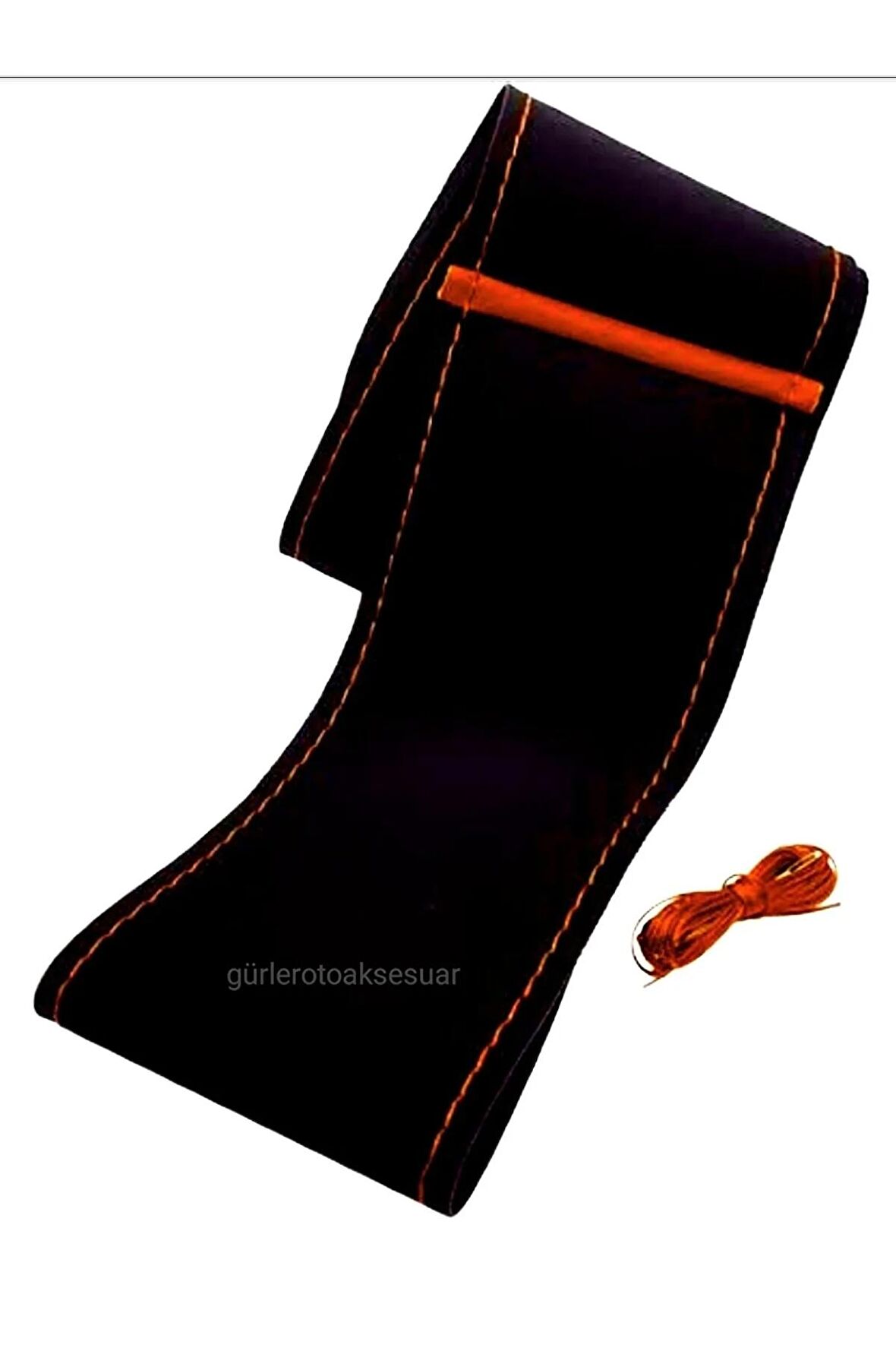 Vw Troq Uyumlu Dikmeli Direksiyon Kılıfı Alkantara Kırmızı Yüzüklü