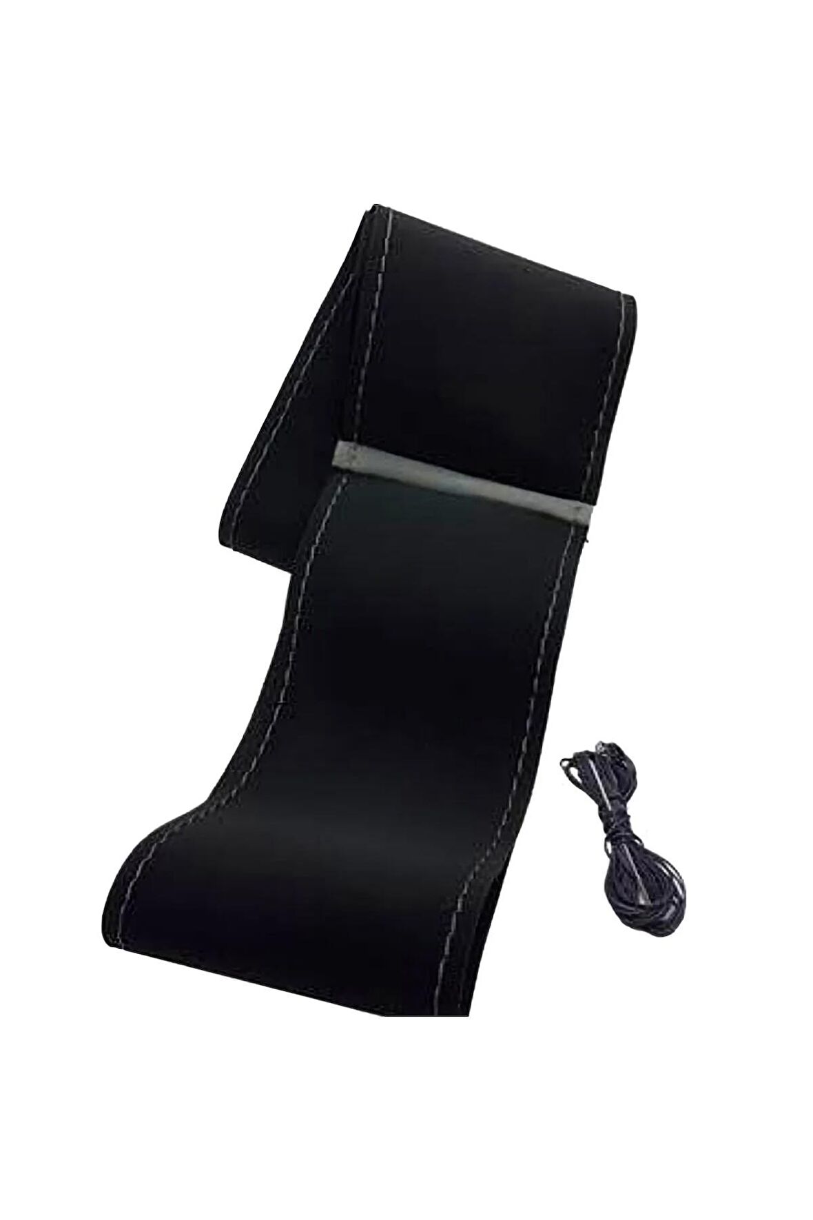 Vw Troq Uyumlu Dikmeli Direksiyon Kılıfı Alkantra Gri Yüzüklü