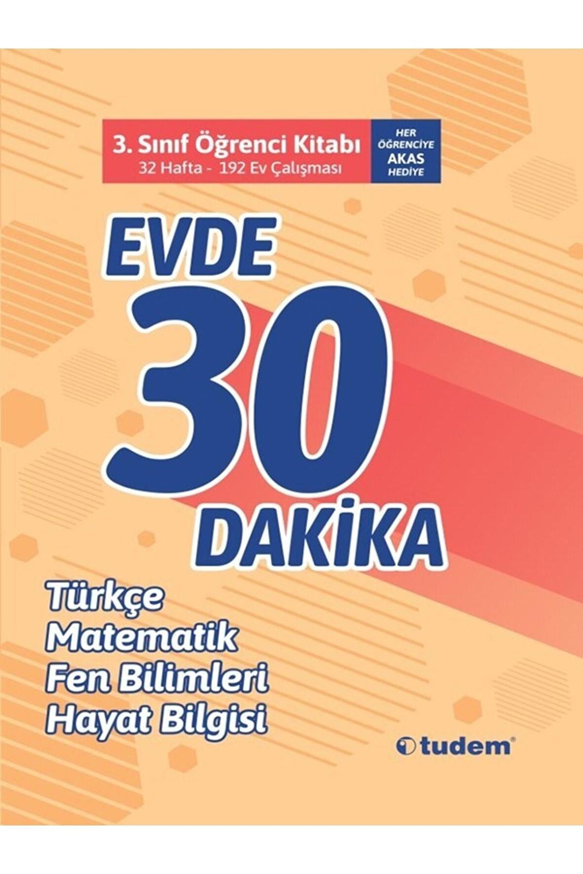 3.Sınıf Evde 30 Dakika Öğrenci Kitabı Tudem Yayınları