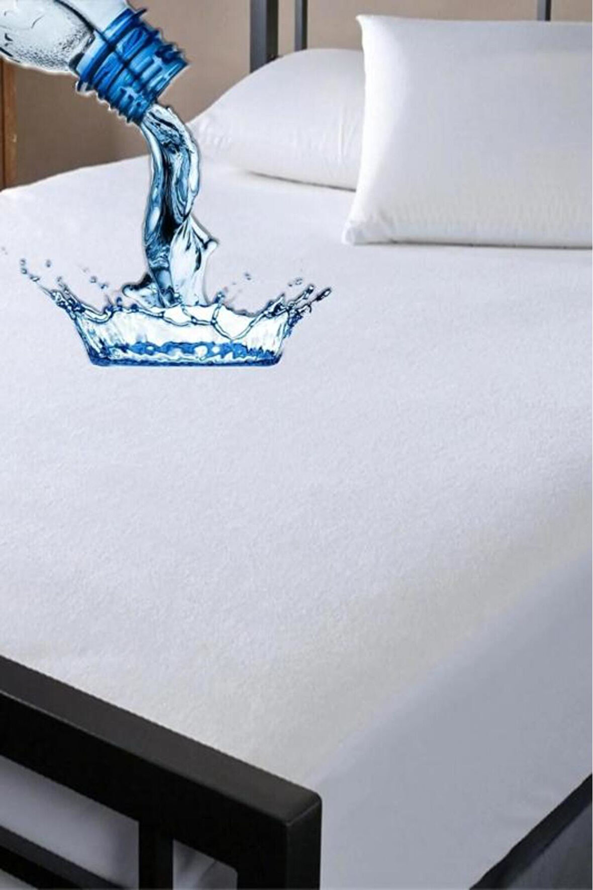 Altın Karma 200x200+30 cm Fitted Alez Çift Kişilik Sıvı Geçirmez Micro Yatak Koruyucu