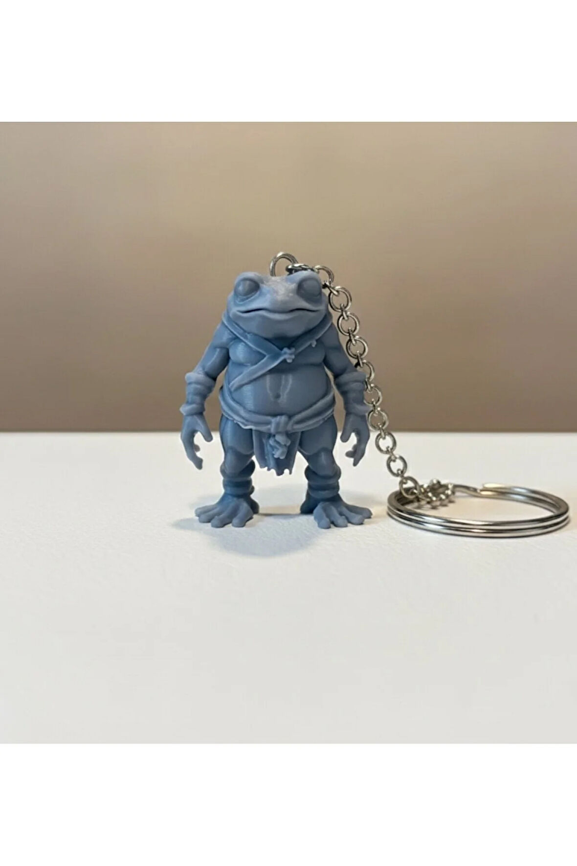 Savaşçı Kurbağa Anahtarlık (2'li Set) - 3D Baskı - PLA Malzeme