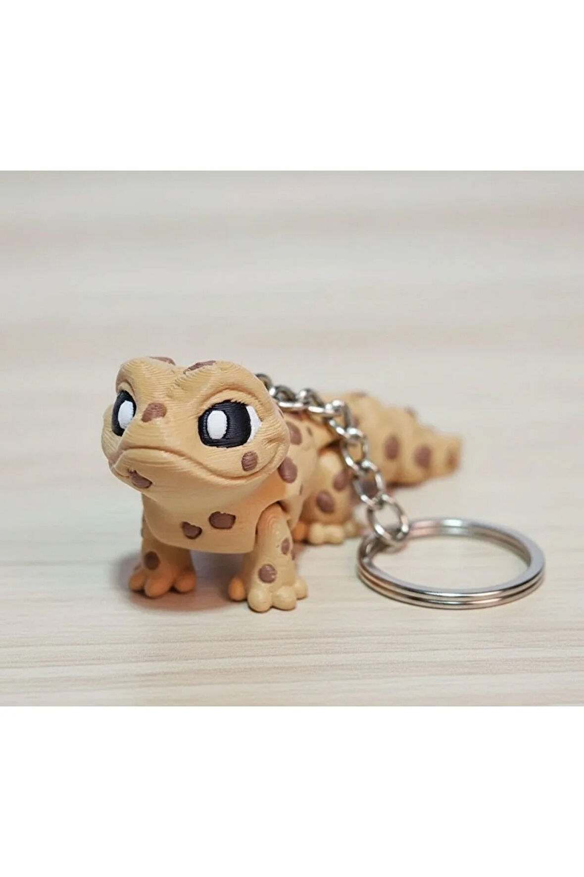 3D Baskı Gezgin Kertenkele Anahtarlık 3'lü Set | EklemliHayvan Figürü | PLA 5 cm