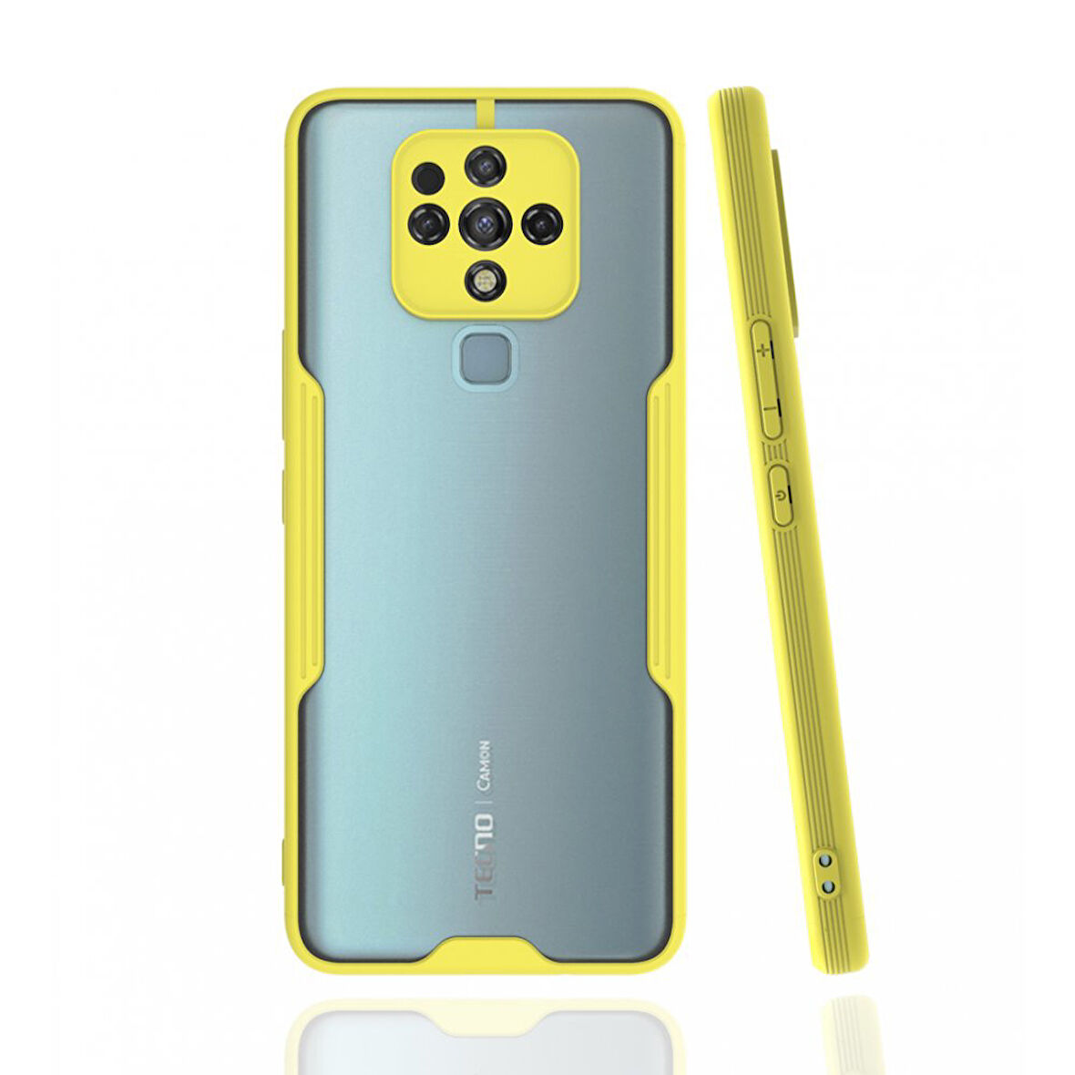 Tekno Tecno  Camon 16 Kılıf Platin Ultra İnce Şık Silikon Kapak