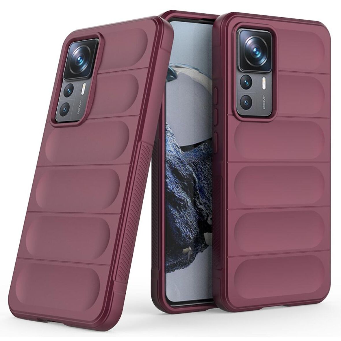 Xiaomi Mi 12T Pro Kılıf Kamera Korumalı İçi Kadife Yumuşak Silikon Kapak + Ekran Koruma