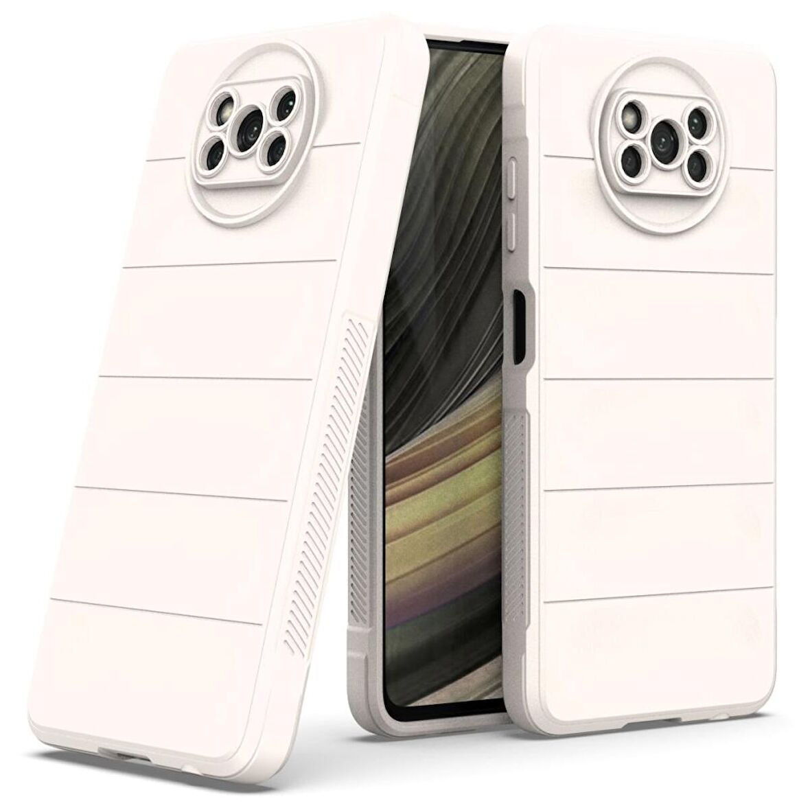 Xiaomi Poco X3 Pro Kılıf Kamera Korumalı İçi Kadife Yumuşak Silikon Kapak + Ekran Koruma