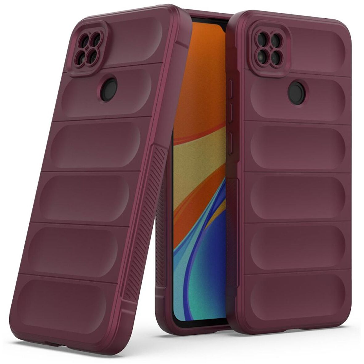 Xiaomi Redmi 9C Kılıf Kamera Korumalı İçi Kadife Yumuşak Silikon Kapak + Ekran Koruma