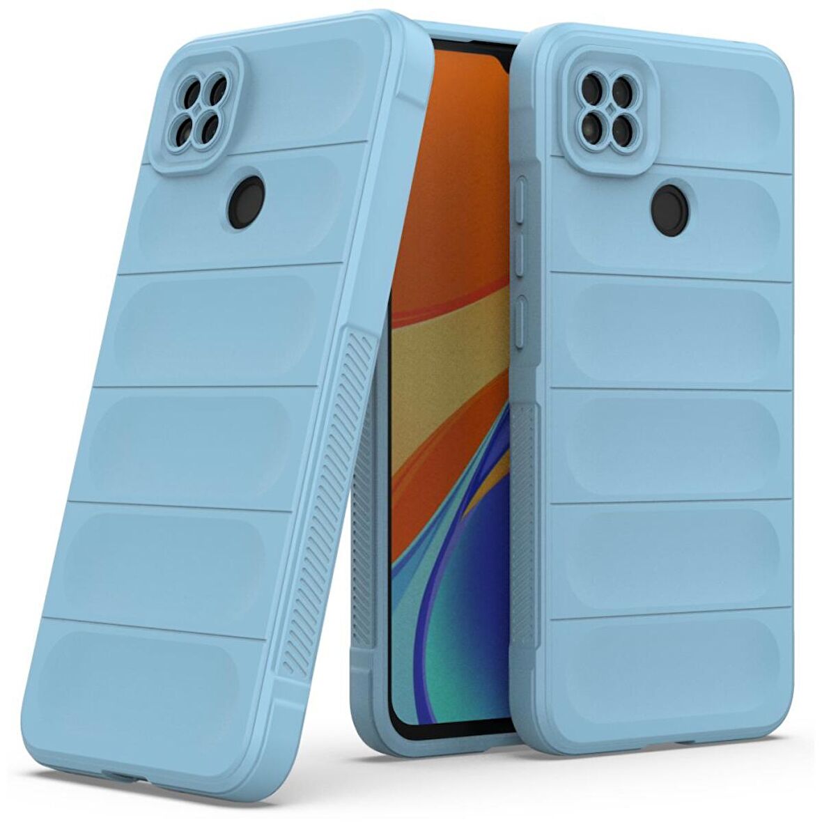 Xiaomi Redmi 9C Kılıf Kamera Korumalı İçi Kadife Yumuşak Silikon Kapak + Ekran Koruma