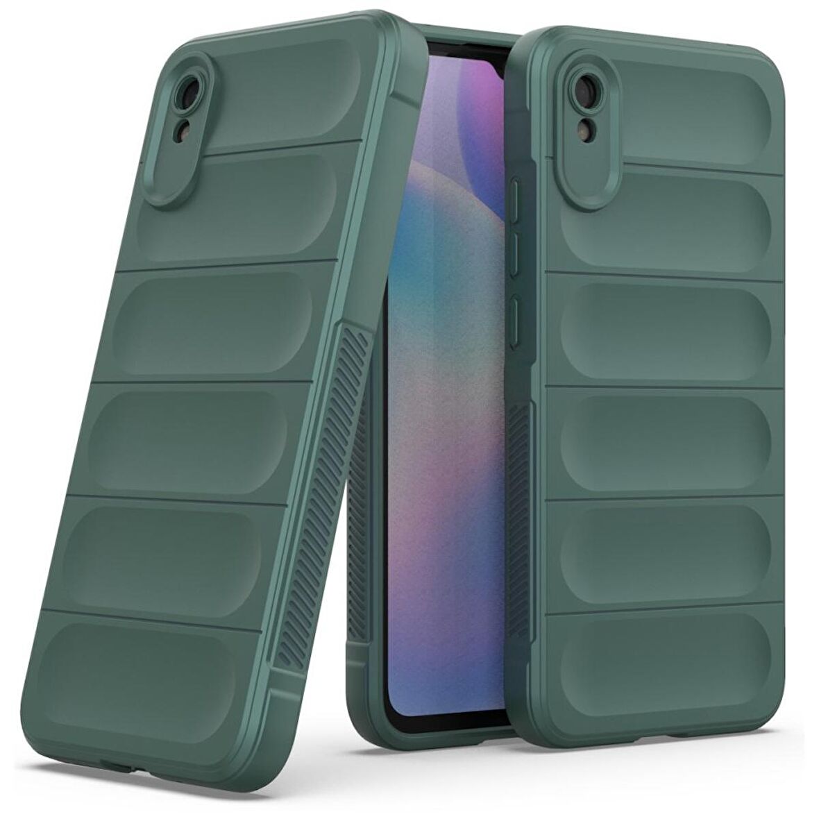 Xiaomi Redmi 9A Kılıf Kamera Korumalı İçi Kadife Yumuşak Silikon Kapak + Ekran Koruma
