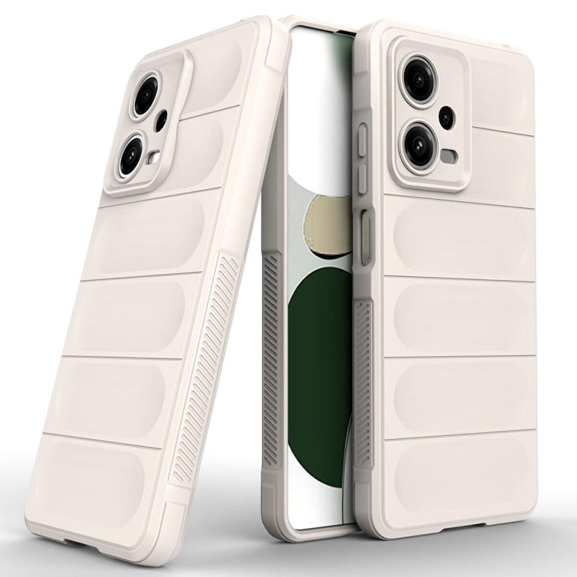 Xiaomi Poco X5 5G Kılıf Kamera Korumalı İçi Kadife Yumuşak Silikon Kapak + Ekran Koruma