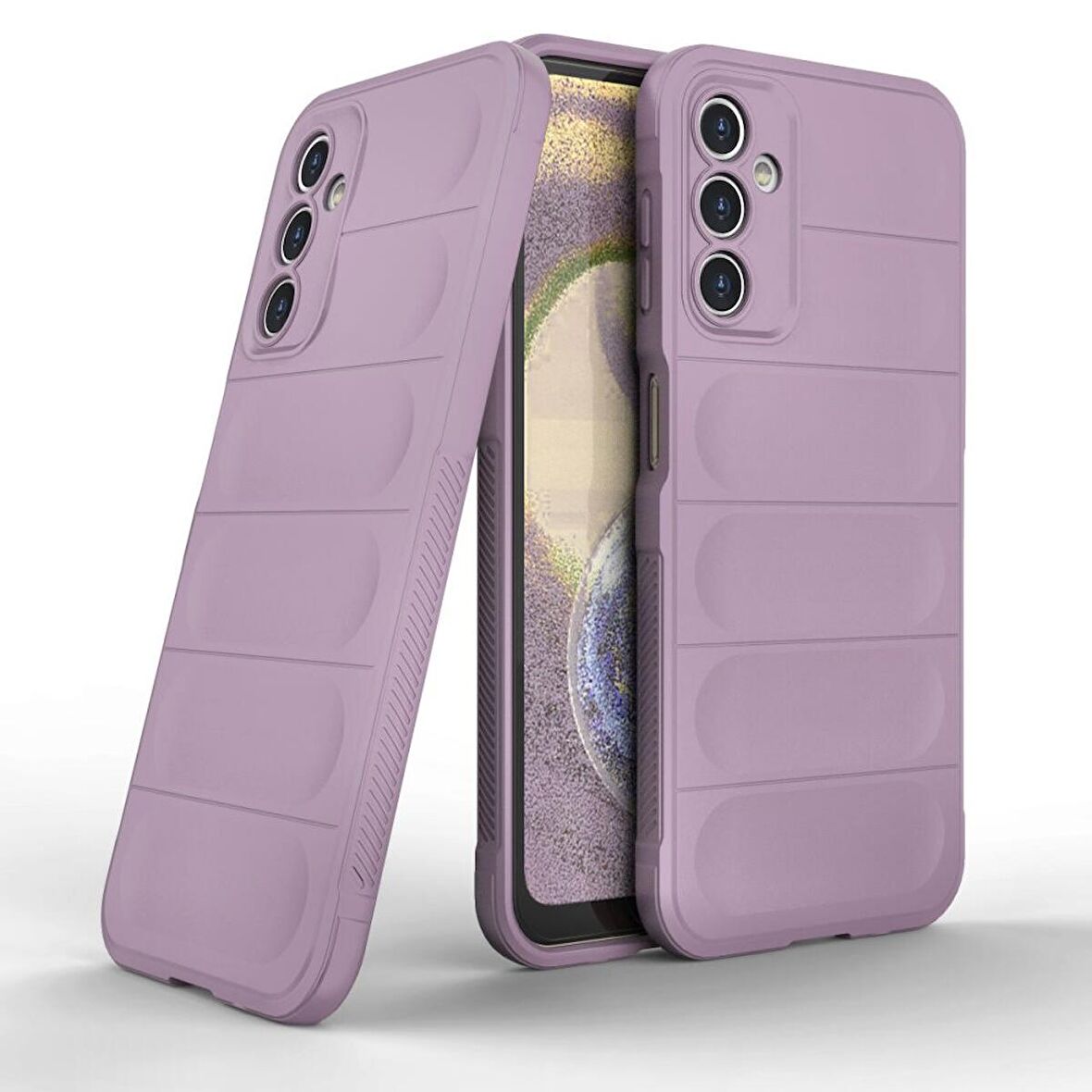 Samsung Galaxy A14 4G Kılıf Kamera Korumalı İçi Kadife Yumuşak Silikon Kapak + Ekran Koruma