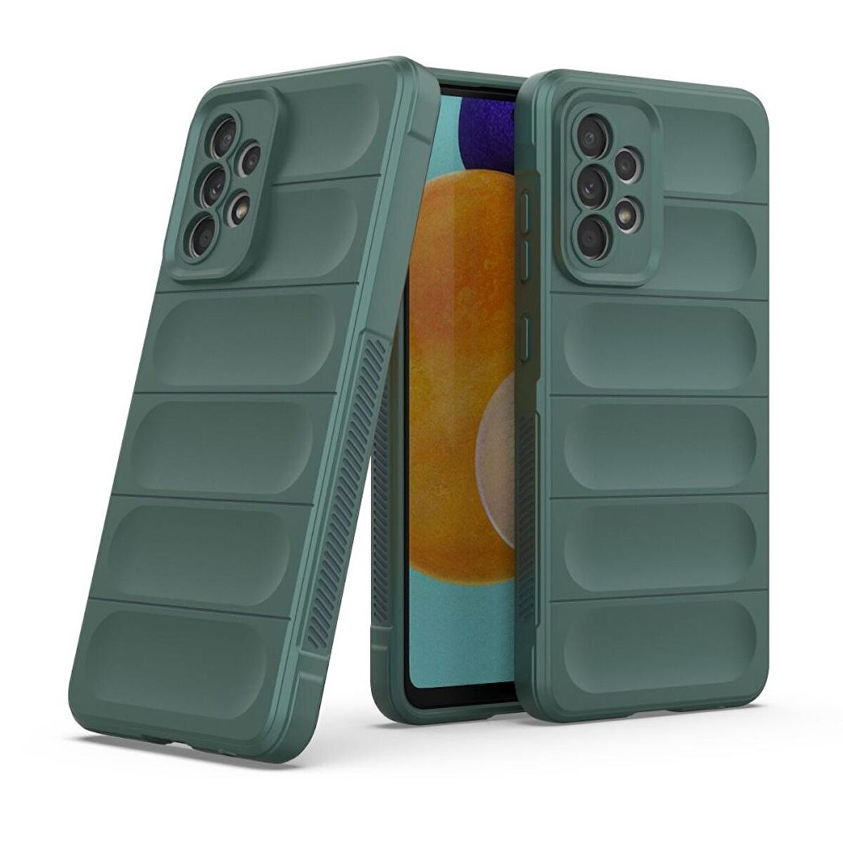 Samsung Galaxy A23 4G Kılıf Kamera Korumalı İçi Kadife Yumuşak Silikon Kapak + Ekran Koruma