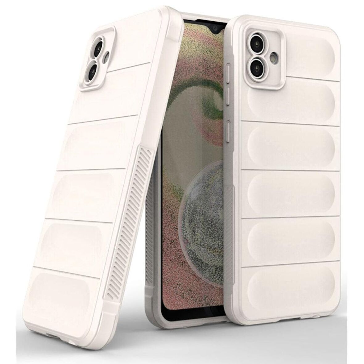 Samsung Galaxy A04 Kılıf Kamera Korumalı İçi Kadife Yumuşak Silikon Kapak + Ekran Koruma