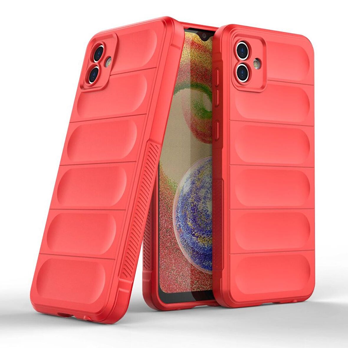 Samsung Galaxy A05 Kılıf Kamera Korumalı İçi Kadife Yumuşak Silikon Kapak + Ekran Koruma