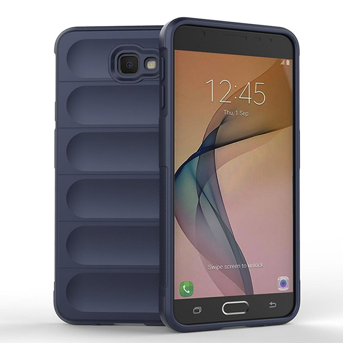 Samsung Galaxy J7 Prime Kılıf Kamera Korumalı İçi Kadife Yumuşak Silikon Kapak + Ekran Koruma