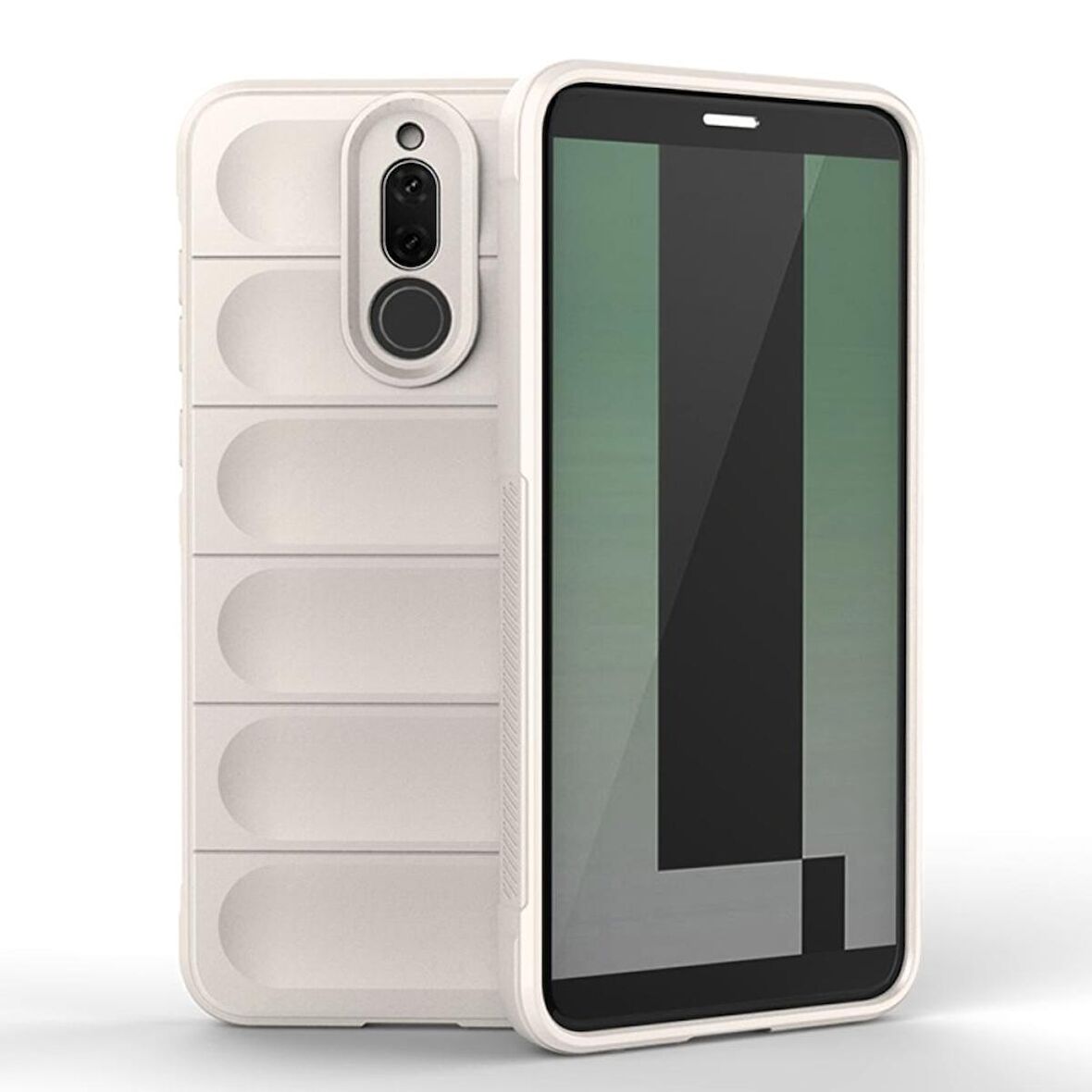 Huawei Mate 10 Lite Kılıf Kamera Korumalı İçi Kadife Yumuşak Silikon Kapak + Ekran Koruma