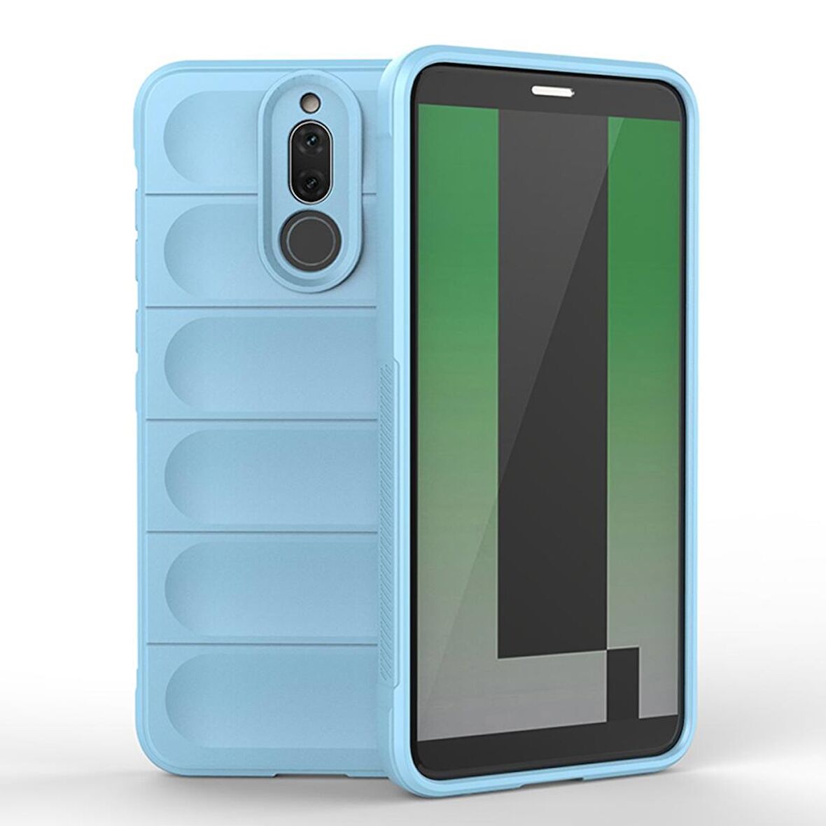 Huawei Mate 10 Lite Kılıf Kamera Korumalı İçi Kadife Yumuşak Silikon Kapak + Ekran Koruma