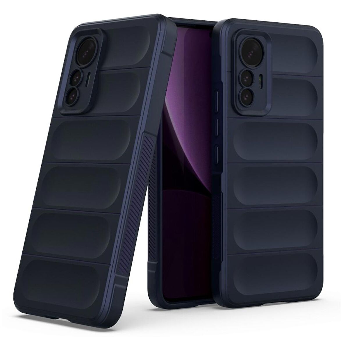 Xiaomi Mi 12 Lite Kılıf Kamera Korumalı İçi Kadife Yumuşak Silikon Kapak + Ekran Koruma