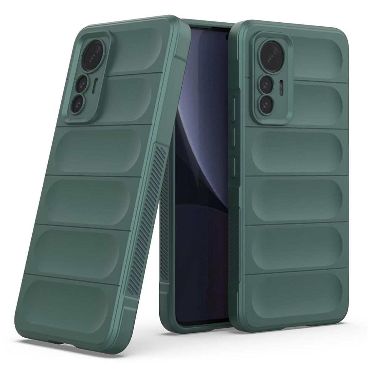 Xiaomi Mi 12 Lite Kılıf Kamera Korumalı İçi Kadife Yumuşak Silikon Kapak + Ekran Koruma