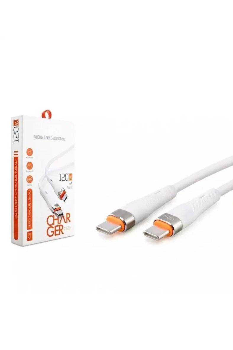 Huawei P20 P30 P40 P60 Pro Lite Pura 80 Pro Uyumlu 120W Type-C To Type-C  Pd Hızlı Şarj Data Kablosu
