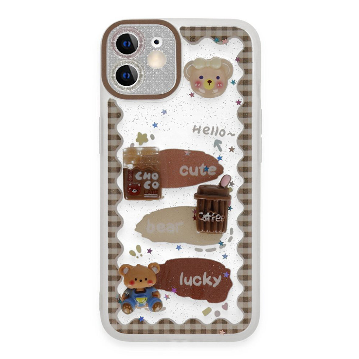 Apple iPhone 12 Uyumlu Kılıf Sweet Desenli Silikon Kapak