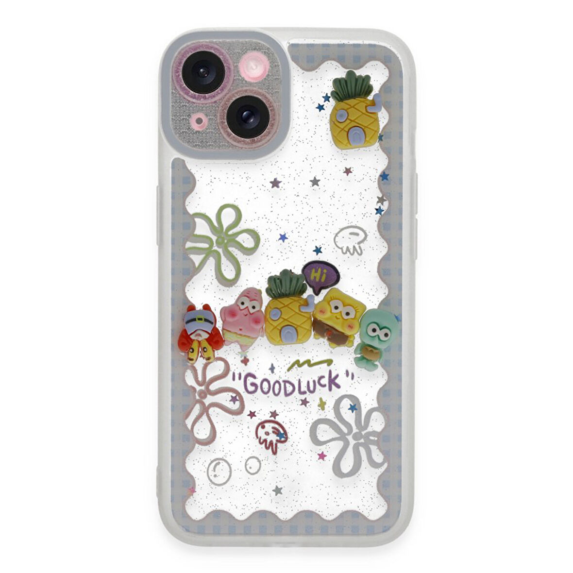 Apple iPhone 14 Uyumlu Kılıf Sweet Desenli Silikon Kapak