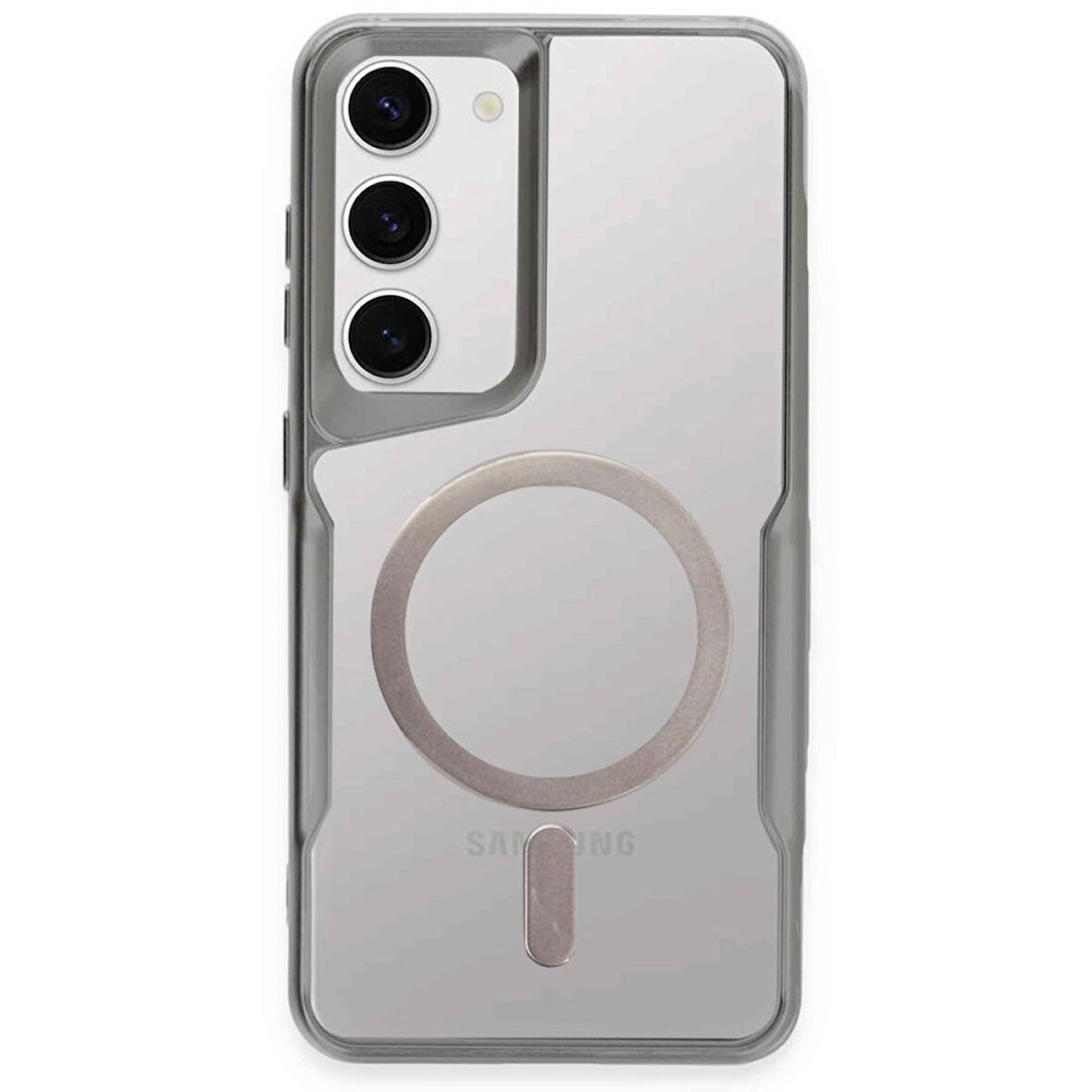 Samsung Galaxy S23 Kılıf Boyi Magsafe Silikon Kapak + Ekran Koruma + Kablo Koruma