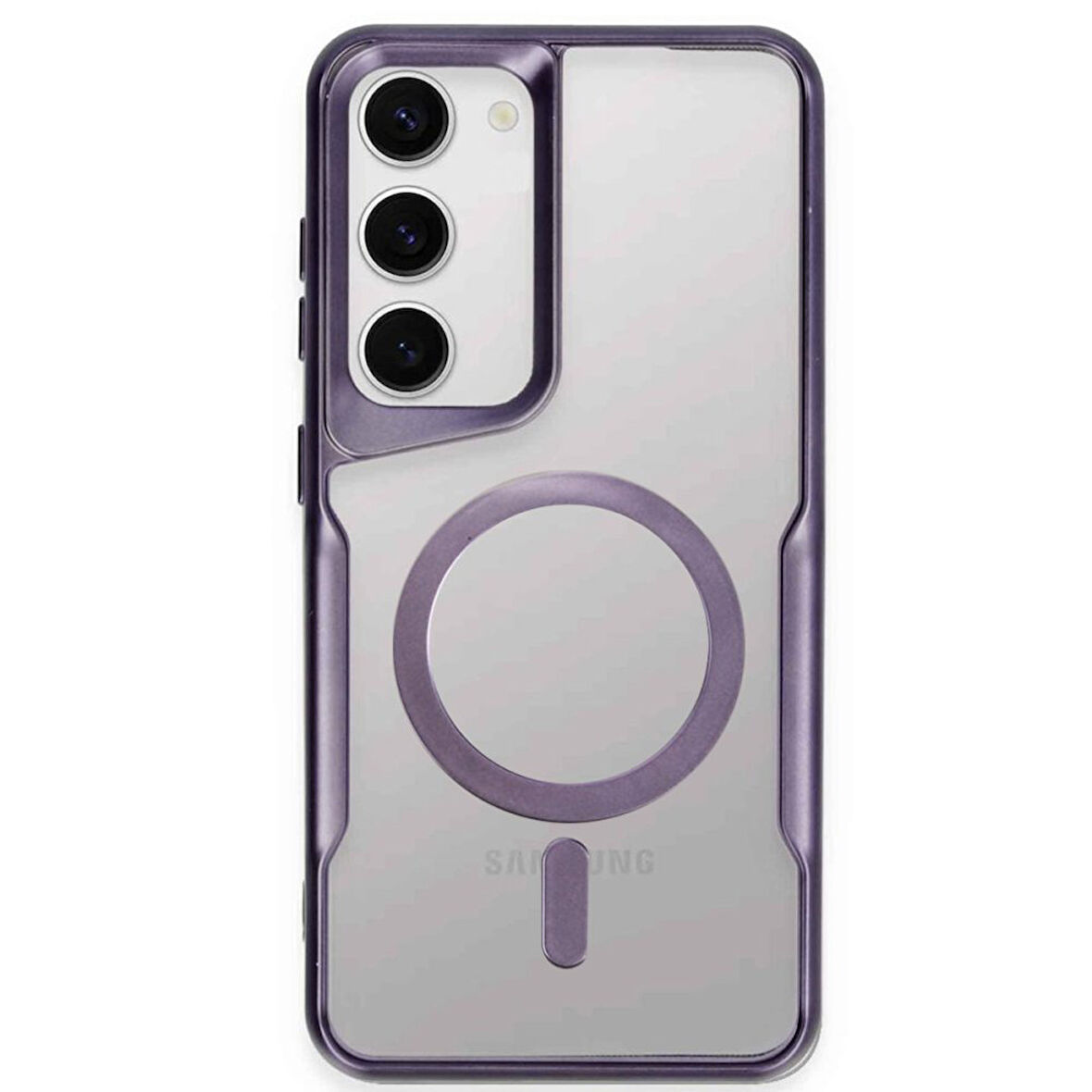 Samsung Galaxy S23 Kılıf Boyi Magsafe Silikon Kapak + Ekran Koruma + Kablo Koruma