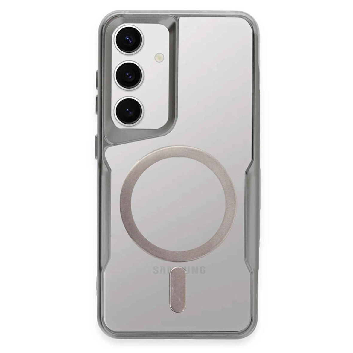 Samsung Galaxy S24 Kılıf Boyi Magsafe Silikon Kapak + Ekran Koruma + Kablo Koruma