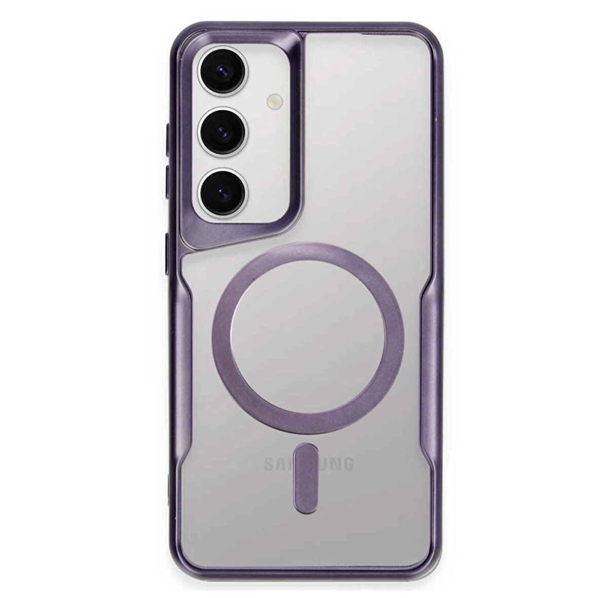 Samsung Galaxy S24 Kılıf Boyi Magsafe Silikon Kapak + Ekran Koruma + Kablo Koruma