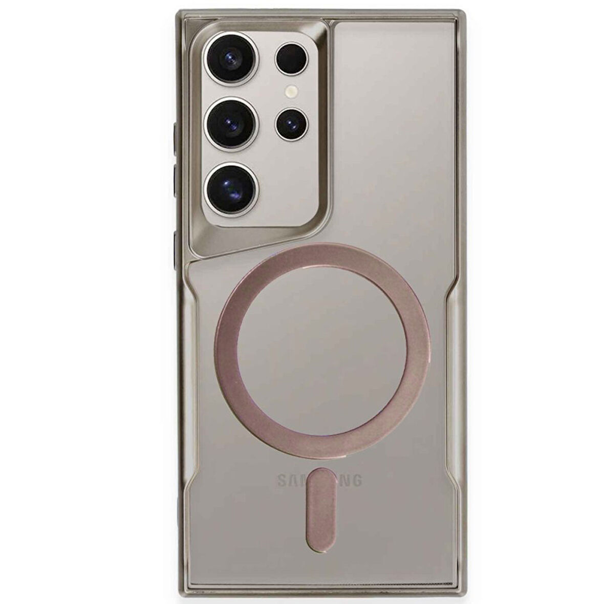 Samsung Galaxy S24 Ultra Kılıf Boyi Magsafe Silikon Kapak + Ekran Koruma + Kablo Koruma