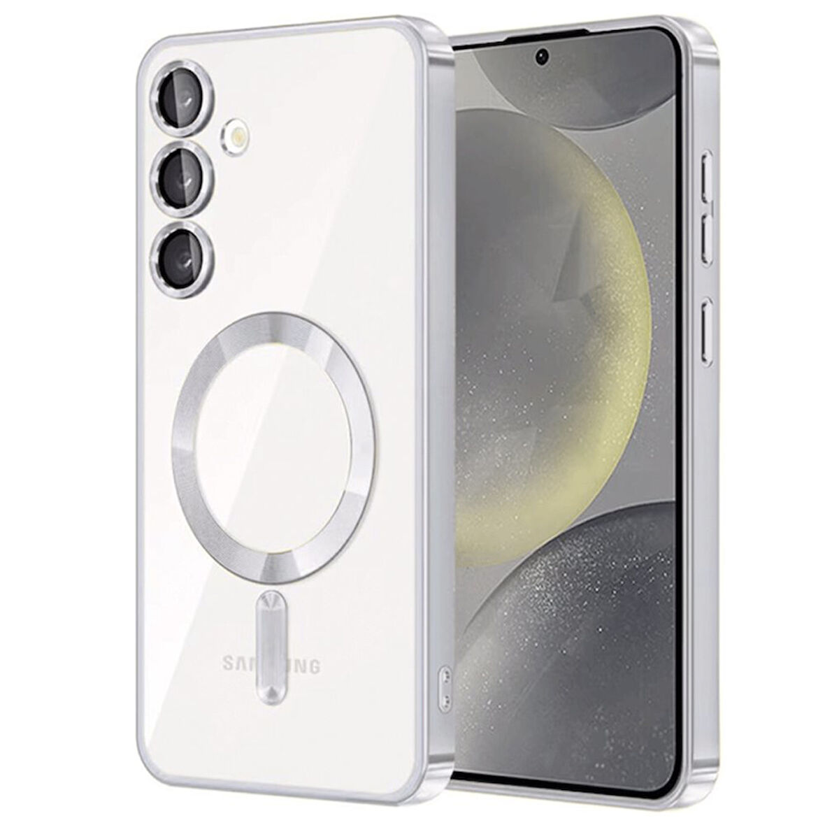 Samsung Galaxy S23 Kılıf Kross Magneticsafe Kapak + Ekran koruma + Kablo Koruma 