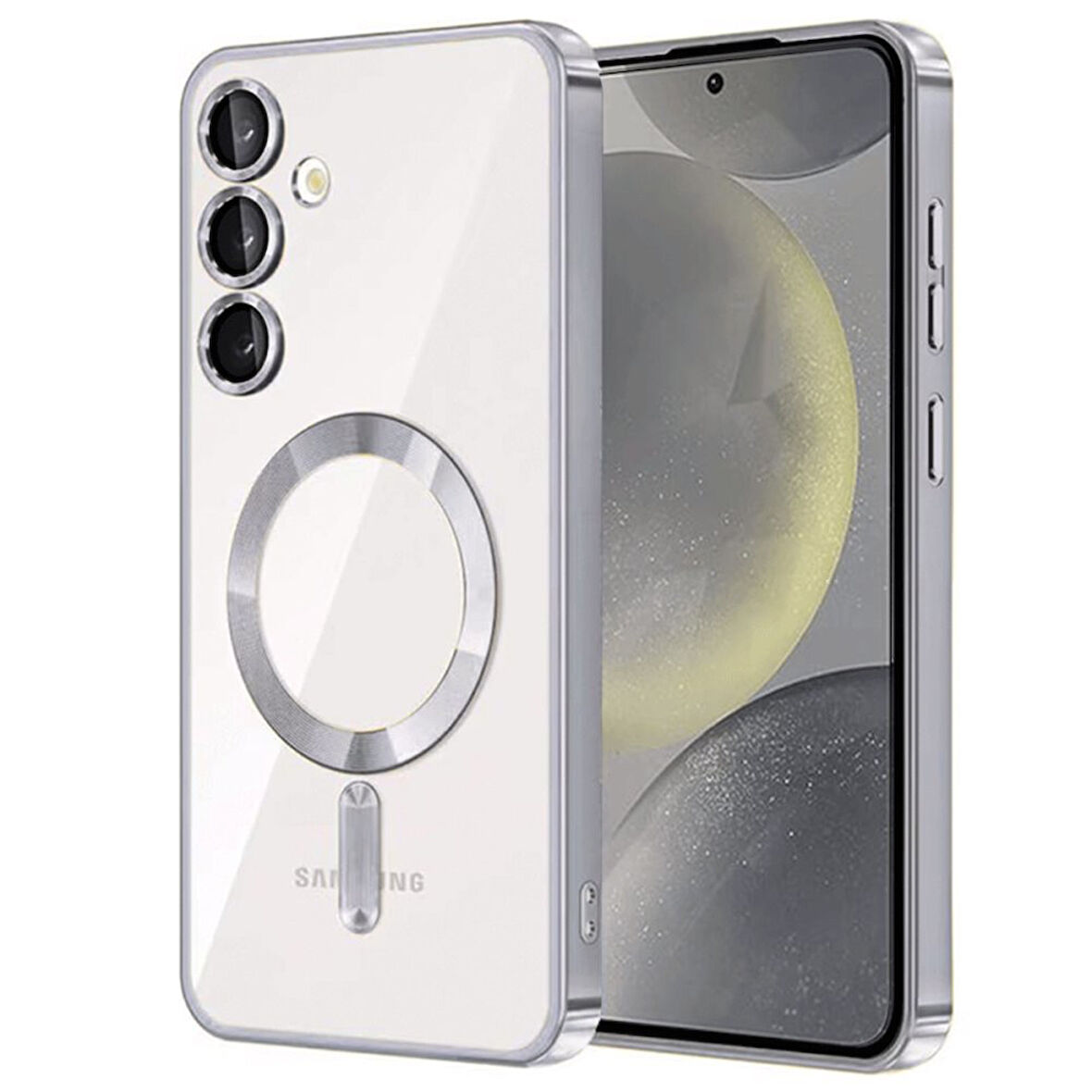 Samsung Galaxy S23 Kılıf Kross Magneticsafe Kapak + Ekran koruma + Kablo Koruma 