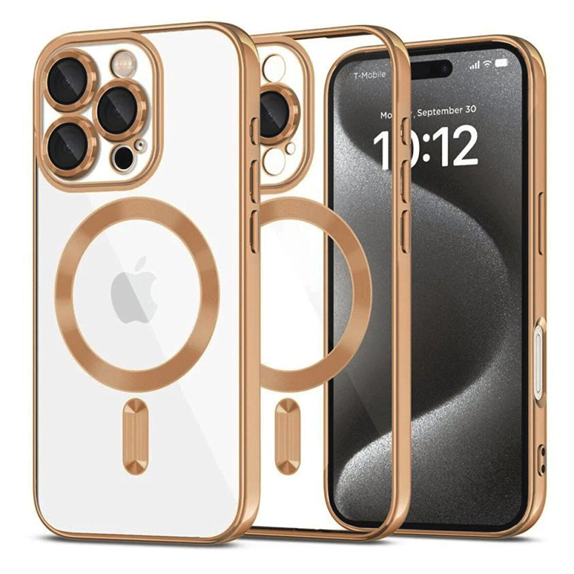 Apple İphone 16 Pro Kılıf Kross Magneticsafe Kapak + Ekran koruma + Kablo Koruma 