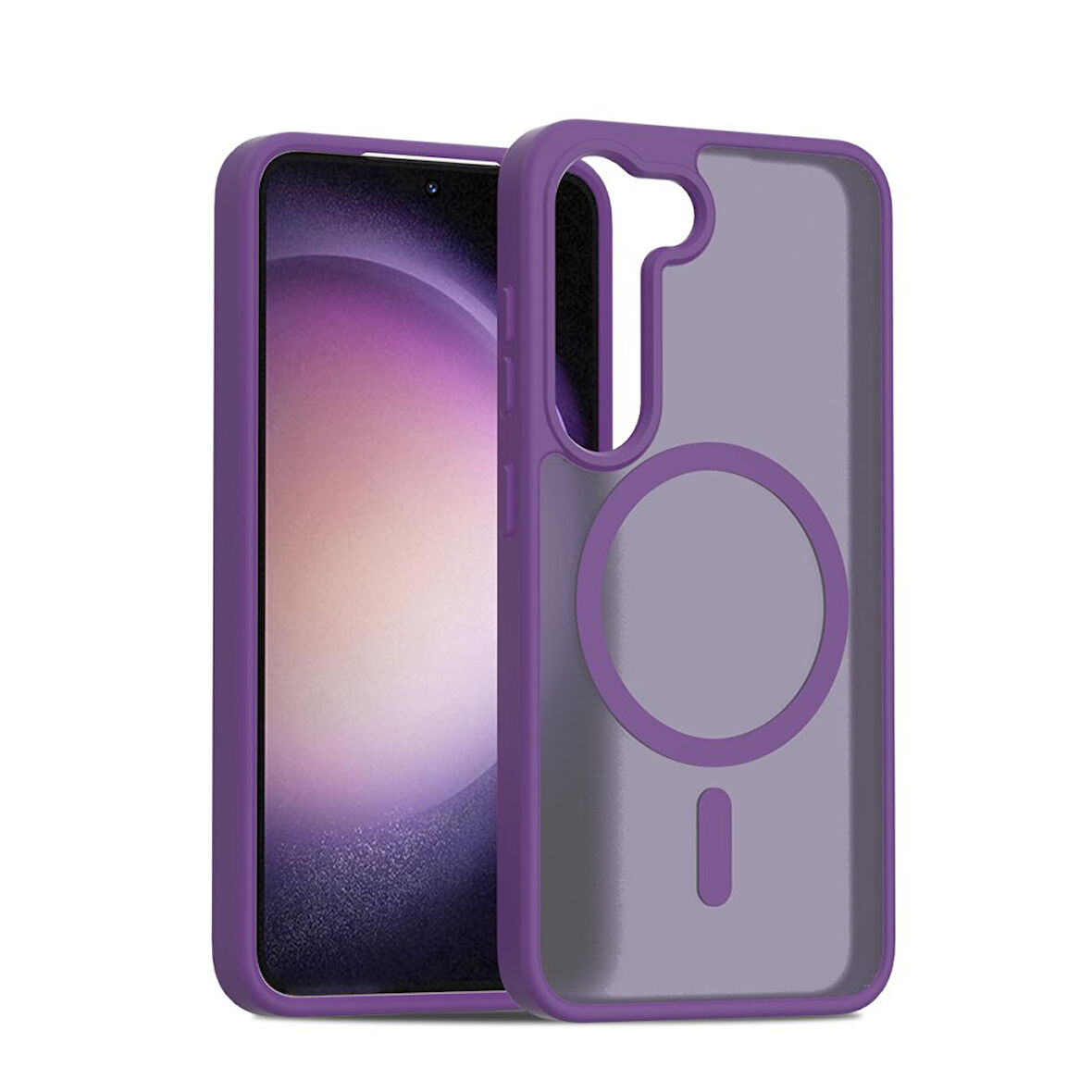 Samsung Galaxy S23 FE Kılıf Jota Magsafe Kenarları Renkli Tasarım Kapak