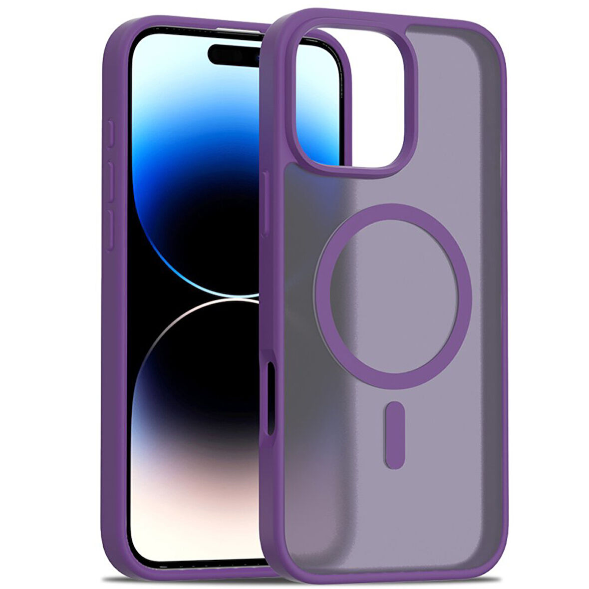 Apple İphone 16 Pro Kılıf Jota Magsafe Kenarları Renkli Tasarım Kapak