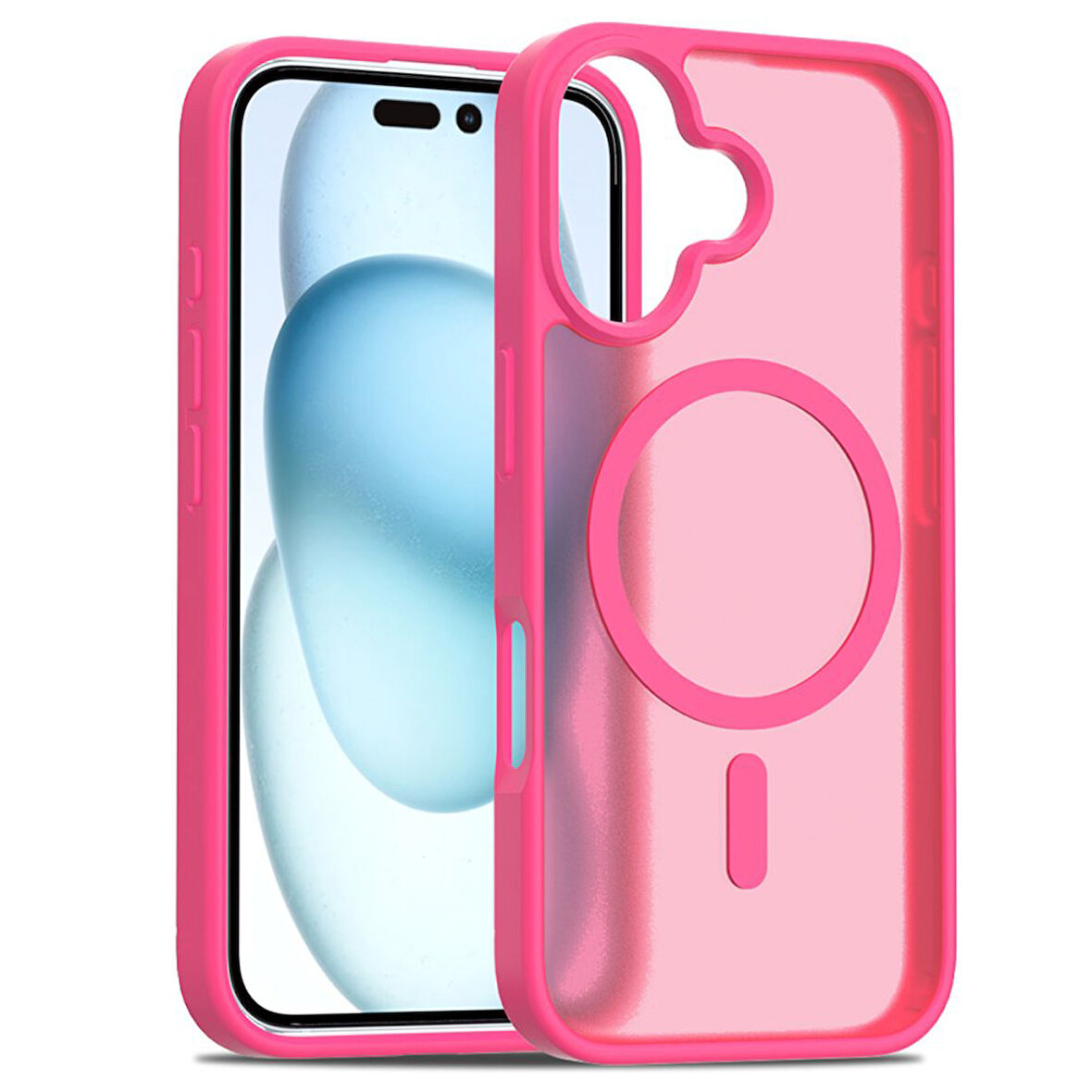 Apple İphone 16 Kılıf Jota Magsafe Kenarları Renkli Tasarım Kapak