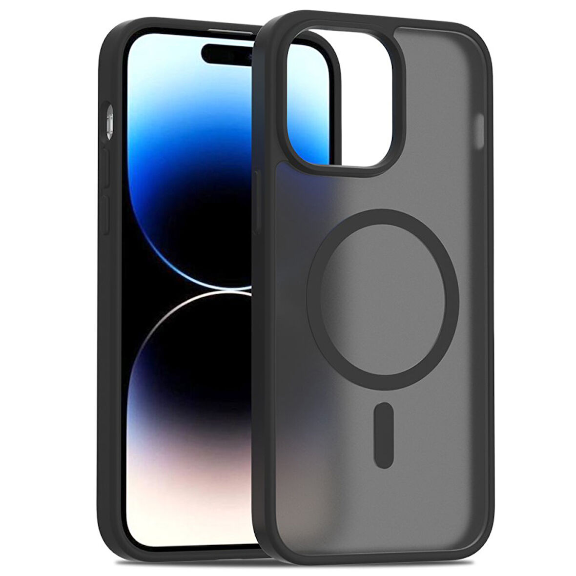 Apple İphone 15 Pro Kılıf Jota Magsafe Kenarları Renkli Tasarım Kapak