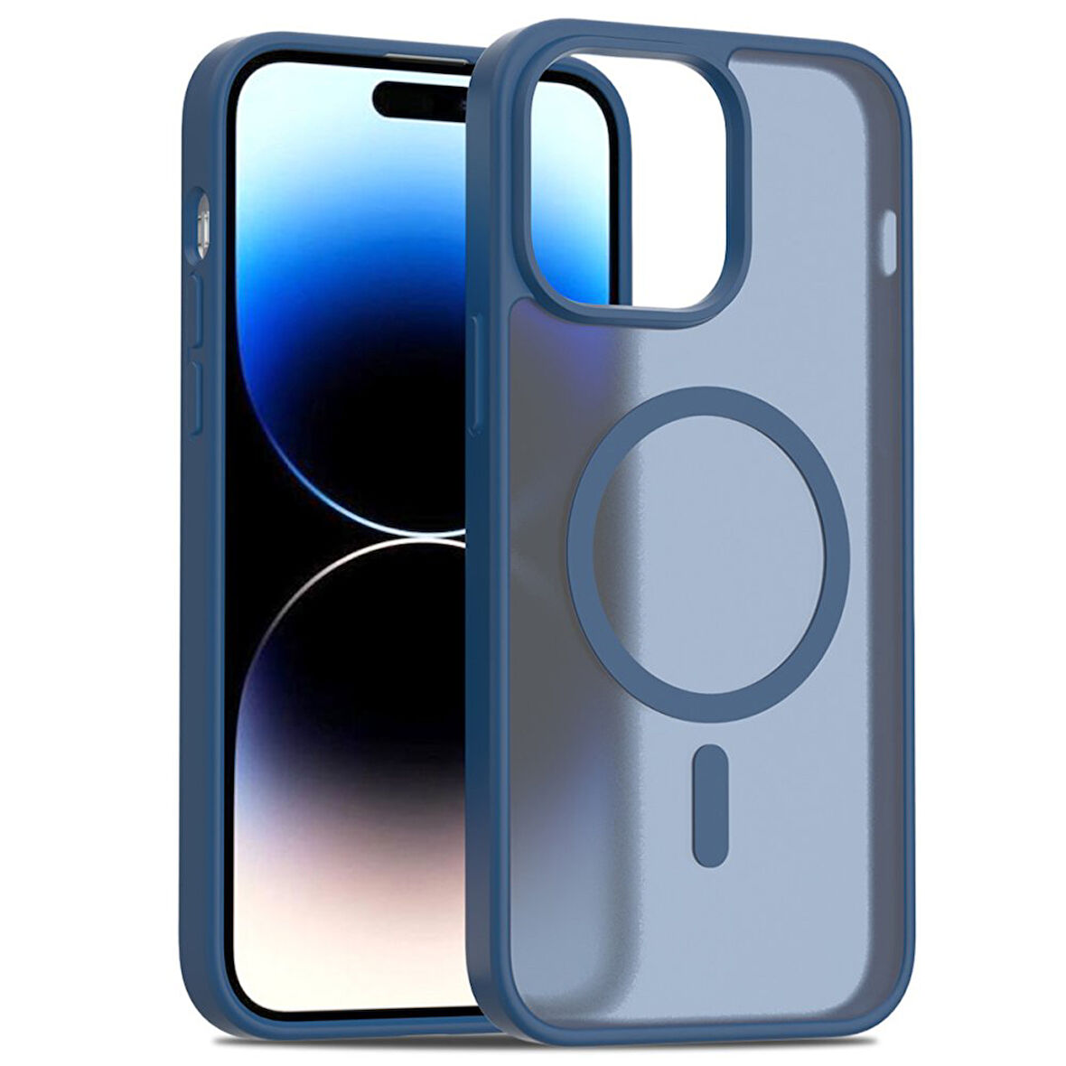 Apple İphone 15 Pro Kılıf Jota Magsafe Kenarları Renkli Tasarım Kapak