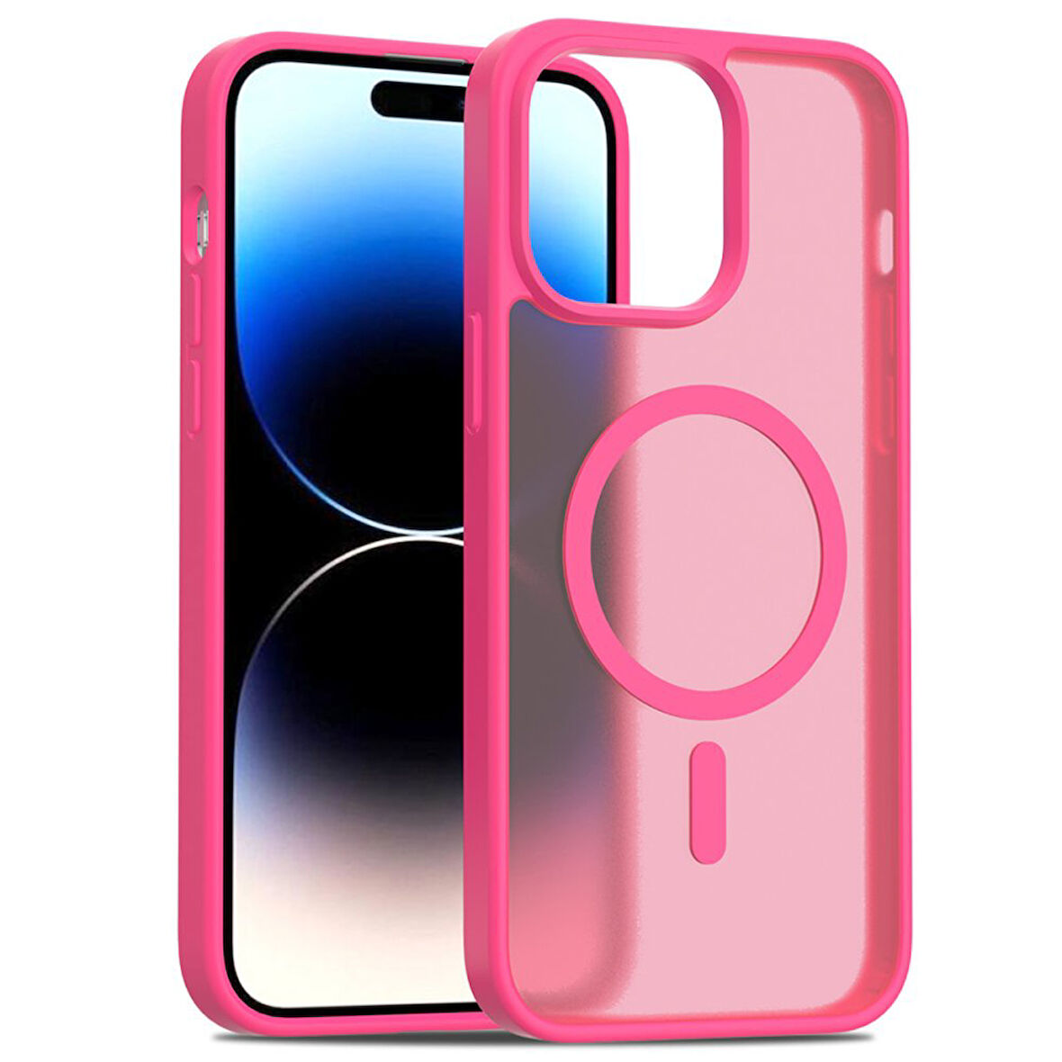 Apple İphone 14 Pro Max Kılıf Jota Magsafe Kenarları Renkli Tasarım Kapak