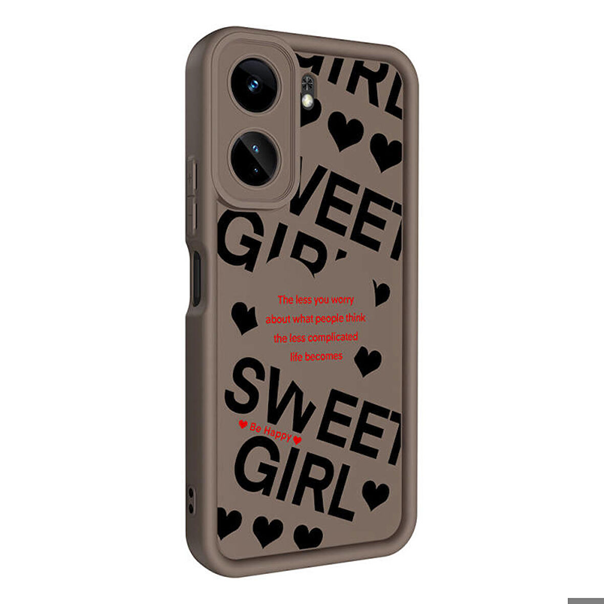 Xiaomi Xiaomi Redmi 13C Kılıf Kamera Korumalı Baskılı Arka Yüzey Klas Silikon Kapak + Ekran Koruma