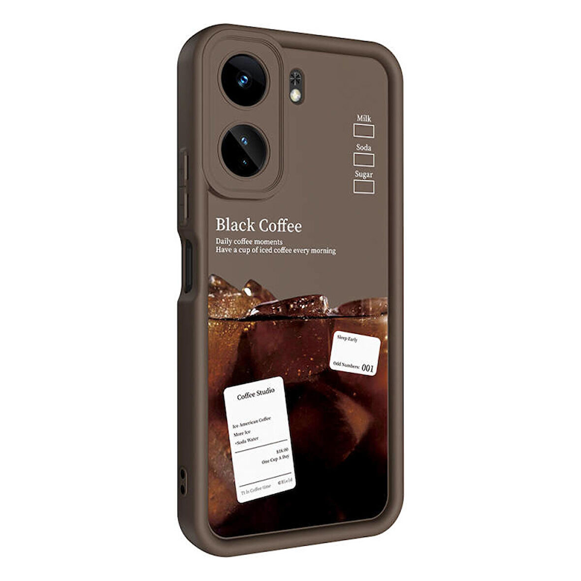 Xiaomi Xiaomi Poco C65 Kılıf Kamera Korumalı Baskılı Arka Yüzey Klas Silikon Kapak + Ekran Koruma