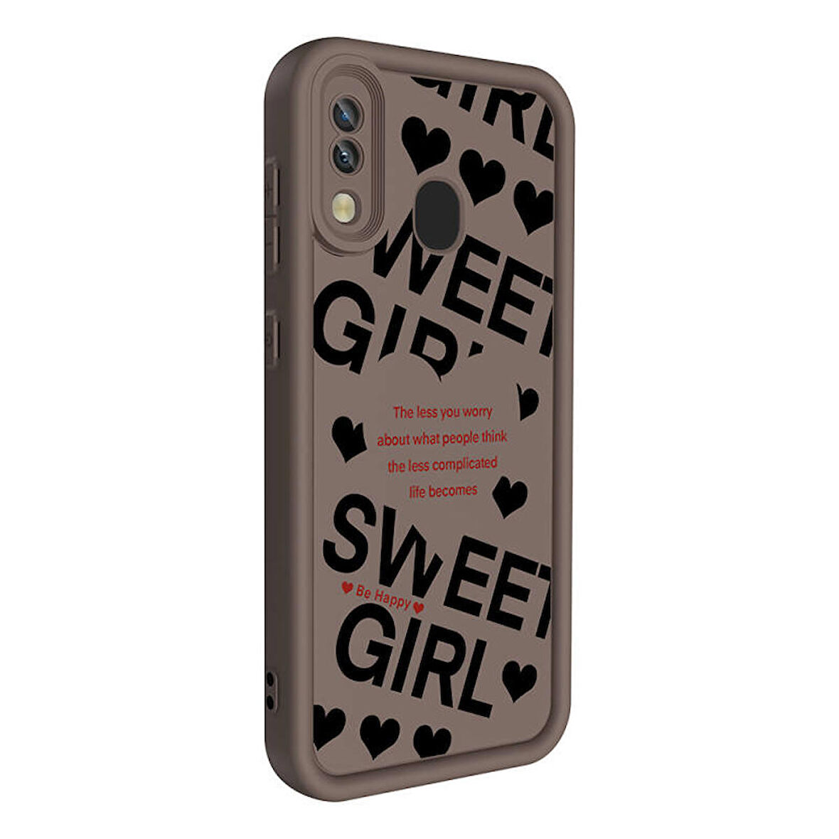 Samsung Galaxy A20 Kılıf Kamera Korumalı Baskılı Arka Yüzey Klas Silikon Kapak + Ekran Koruma