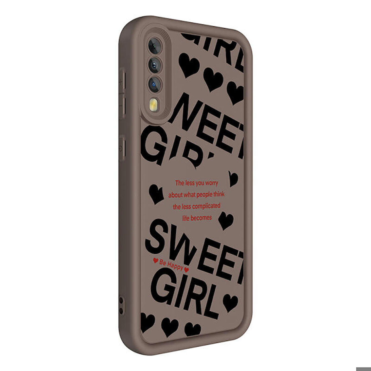 Samsung Galaxy A70 Kılıf Kamera Korumalı Baskılı Arka Yüzey Klas Silikon Kapak + Ekran Koruma