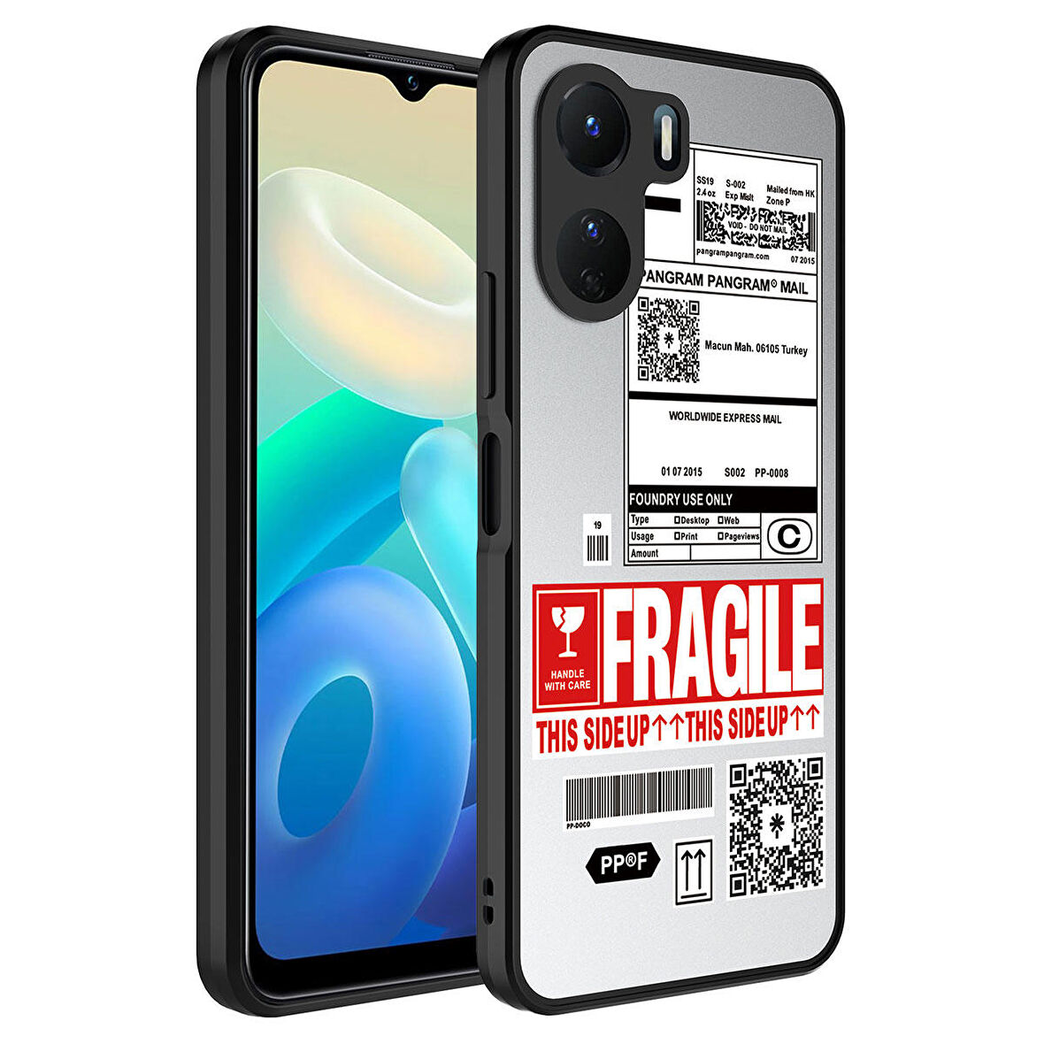 Vivo Y16 Kılıf Aynalı Desenli Kamera Korumalı Parlak Mirror Kapak