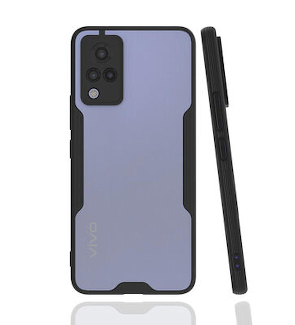 Vivo V21 Kılıf Parfe Ultra İnce Silikon Kapak